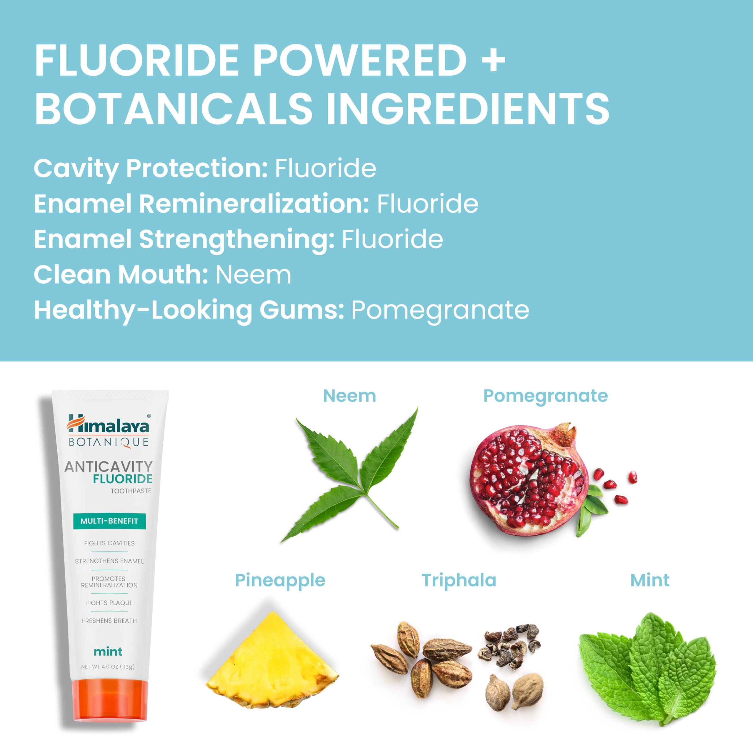 Himalaya etiqueta con ingredientes botánicos que aportan soporte