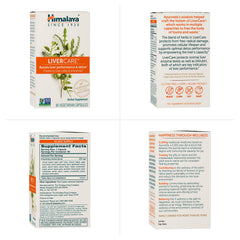 Estilo de vida con Himalaya LiverCare junto a un vaso de agua, facilidad de uso diaria