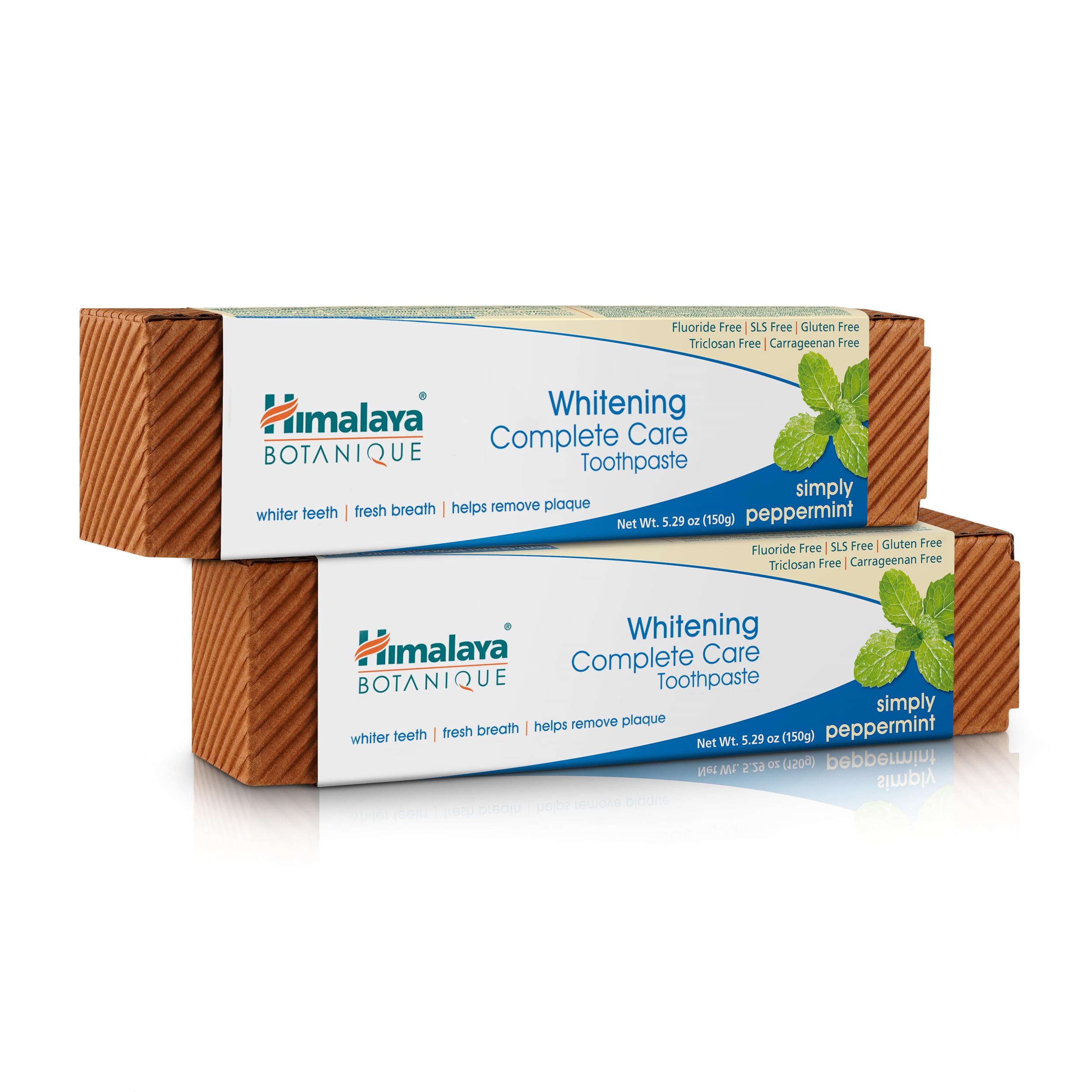 Himalaya envase frontal mostrando pack de dos y beneficio blanqueante