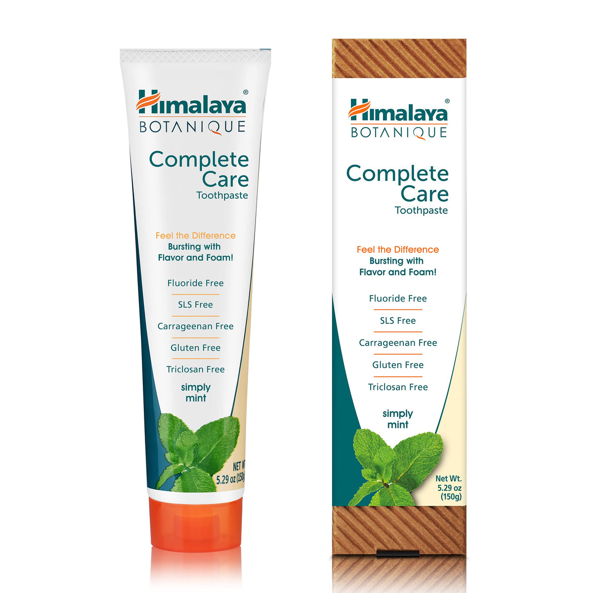 Himalaya paquete frontal mostrando la identidad botánica y beneficios