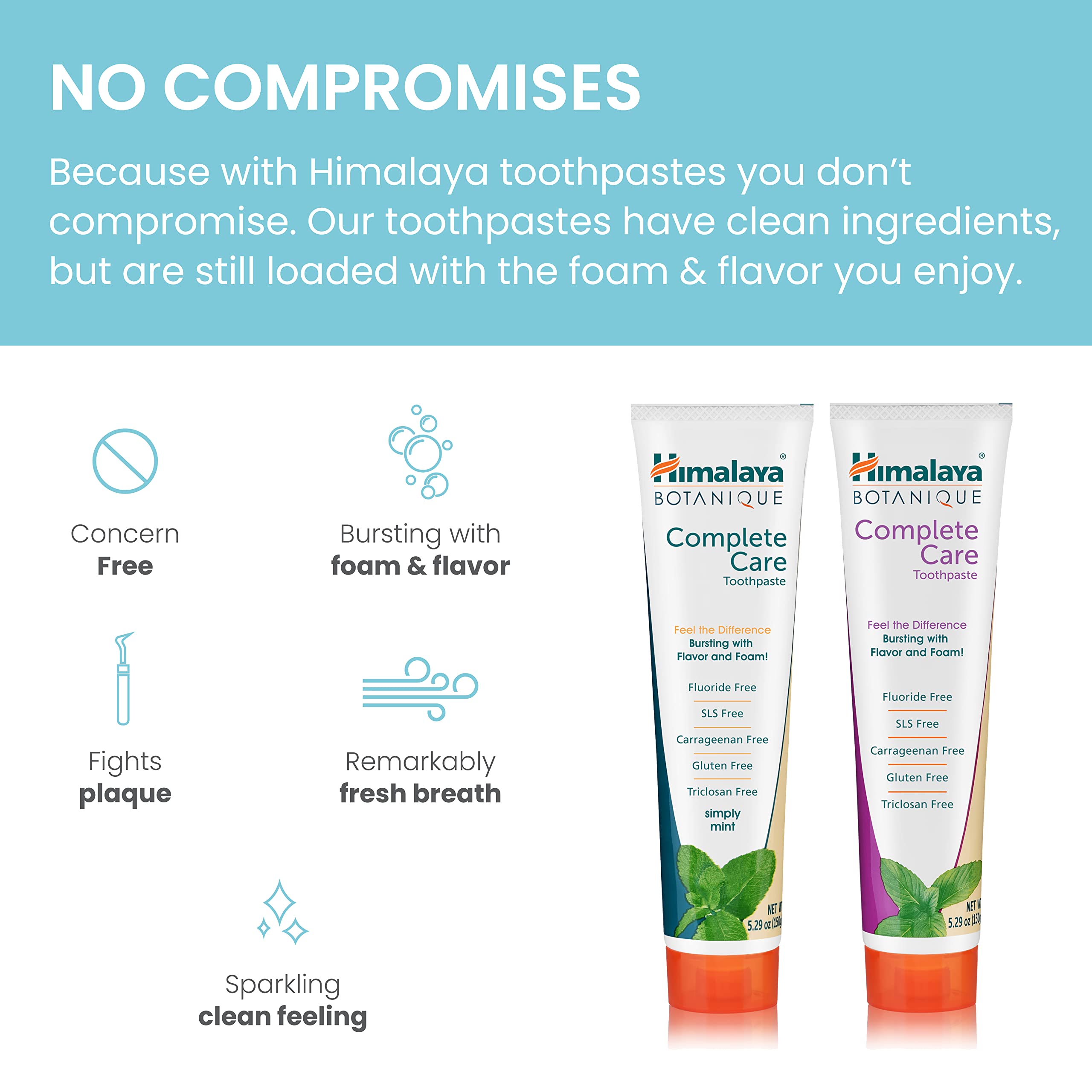 Himalaya comparación de tamaño del tubo para visualizar 150 g y pack de 2
