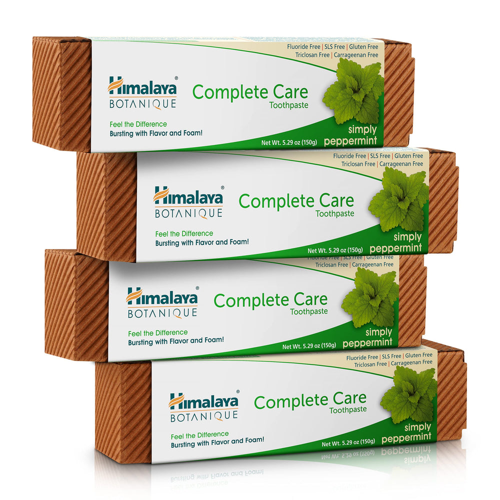 Himalaya empacado frontal mostrando pack de cuatro y beneficios naturales