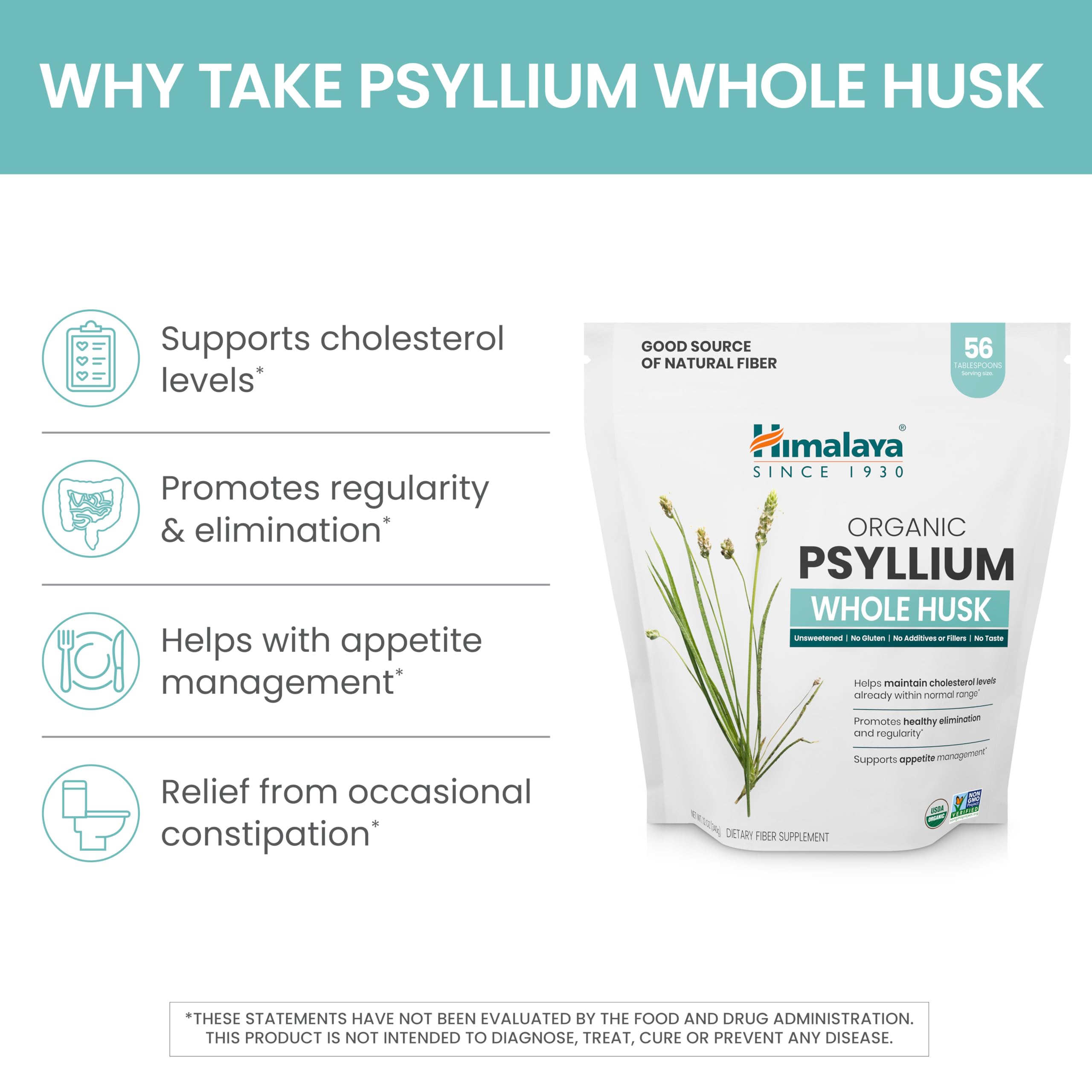 Cucharada medidora con psyllium Himalaya lista para mezclar y aportar 5 g de fibra