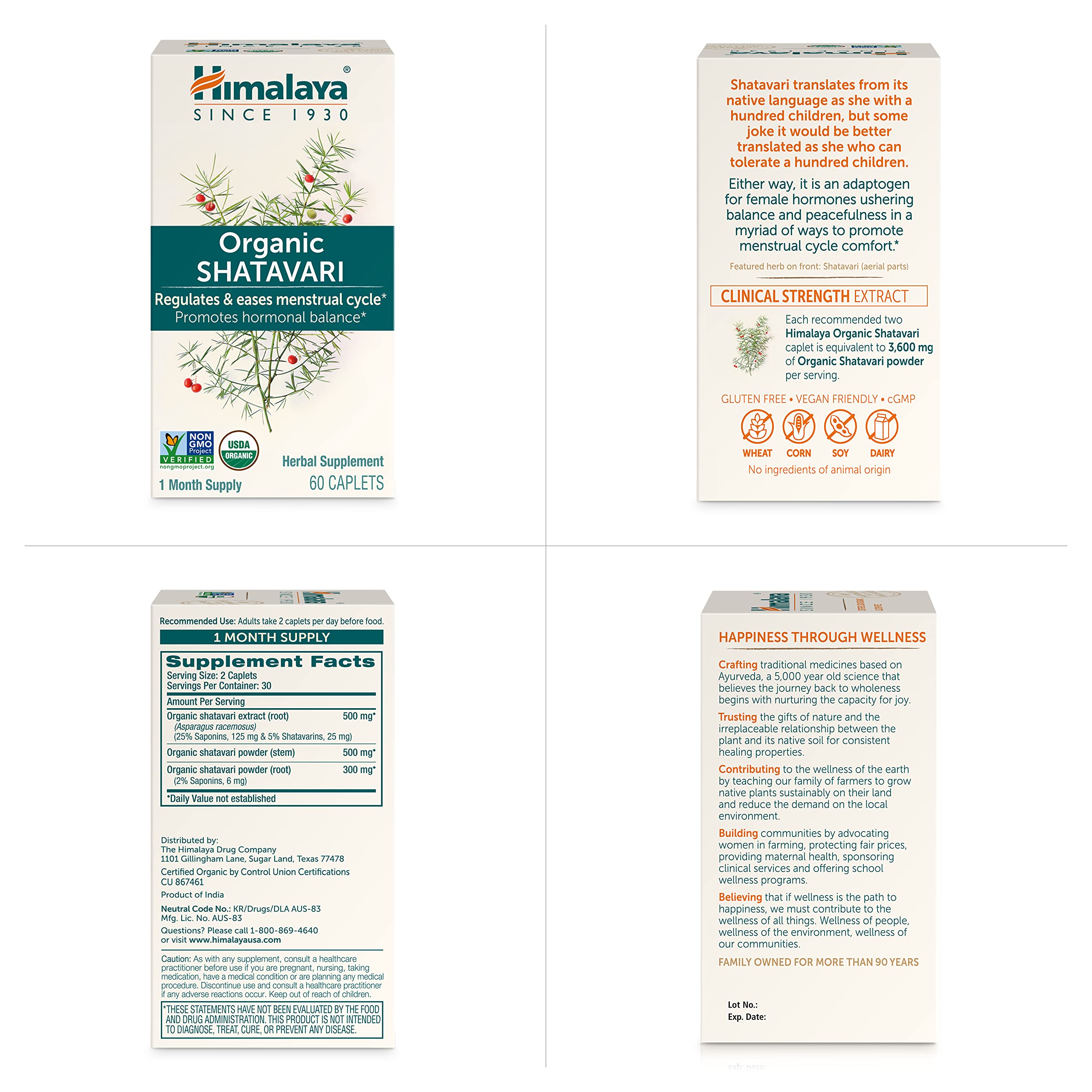 Himalaya etiqueta USDA Organic destacando certificación y pureza