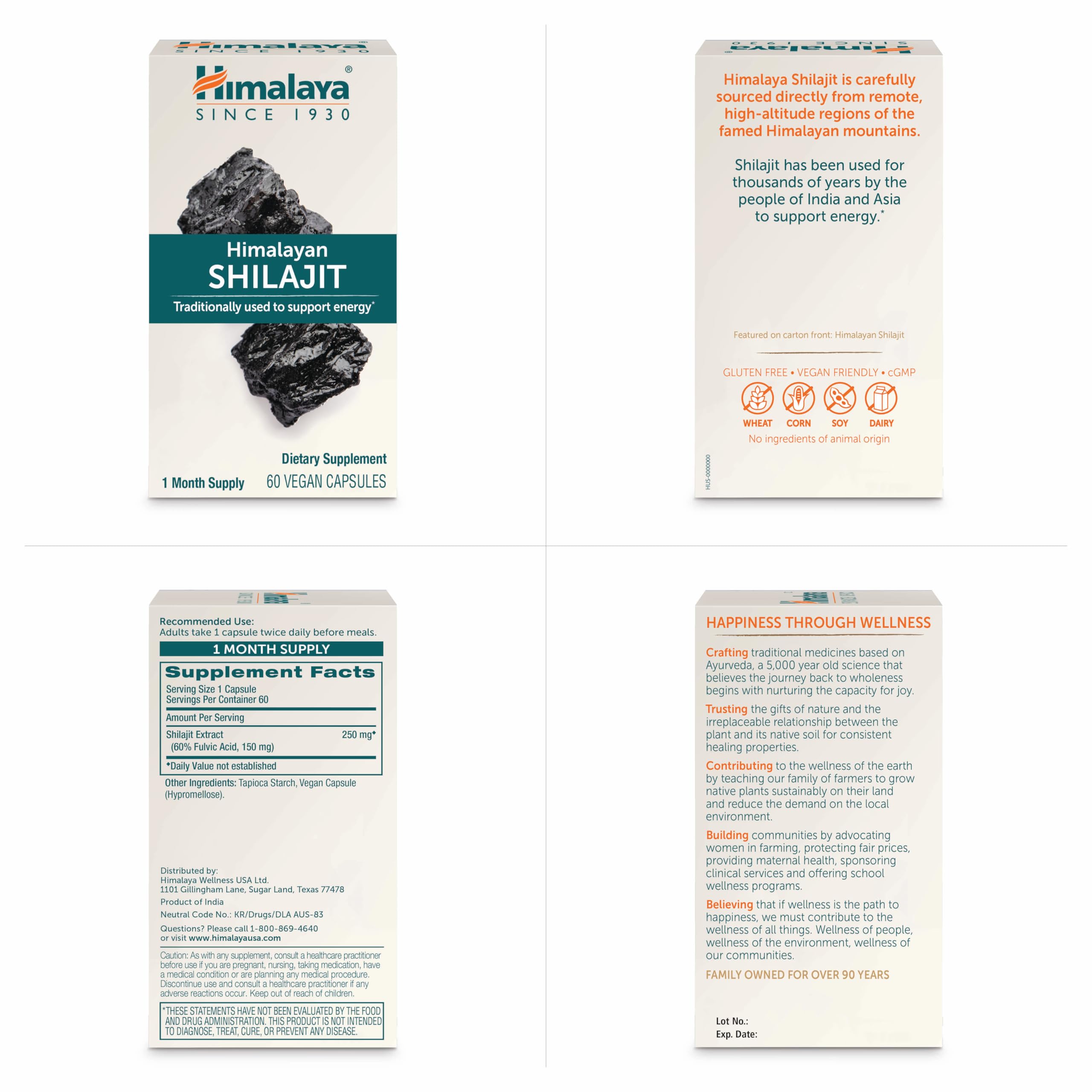 Himalaya suplemento junto a accesorios deportivos sugiriendo apoyo en actividad