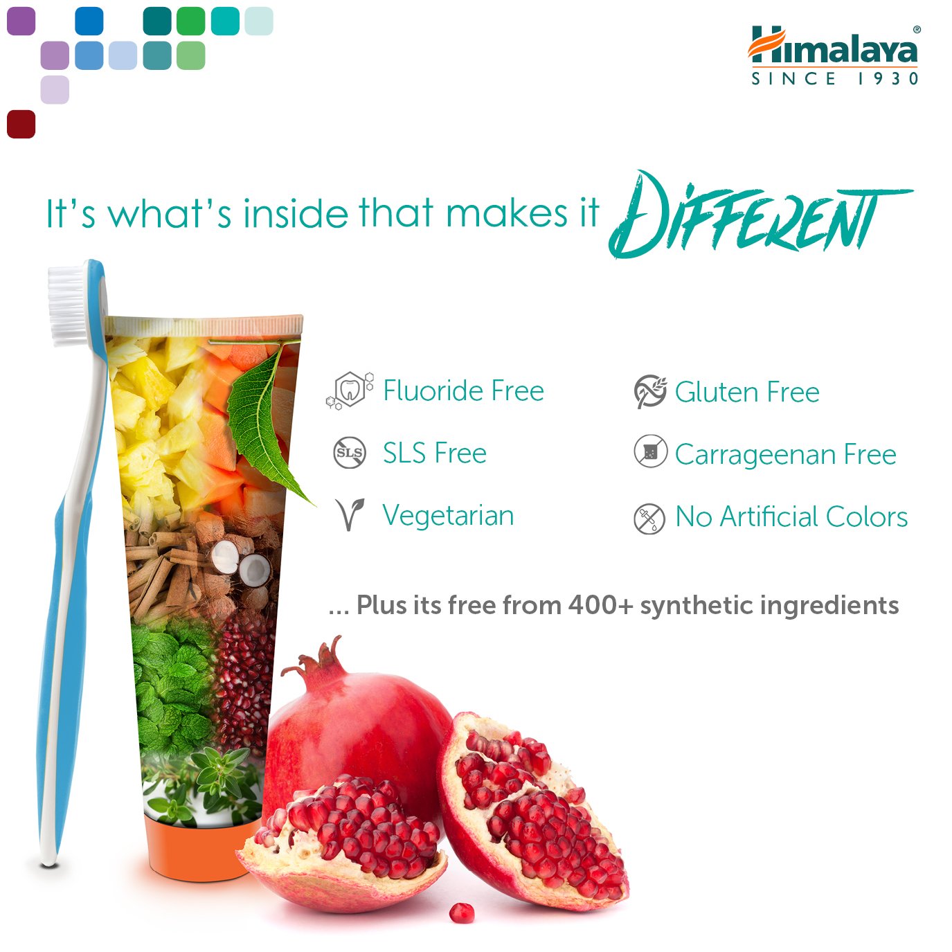 Himalaya tubo 5.29 oz comparación de tamaño práctico y portátil