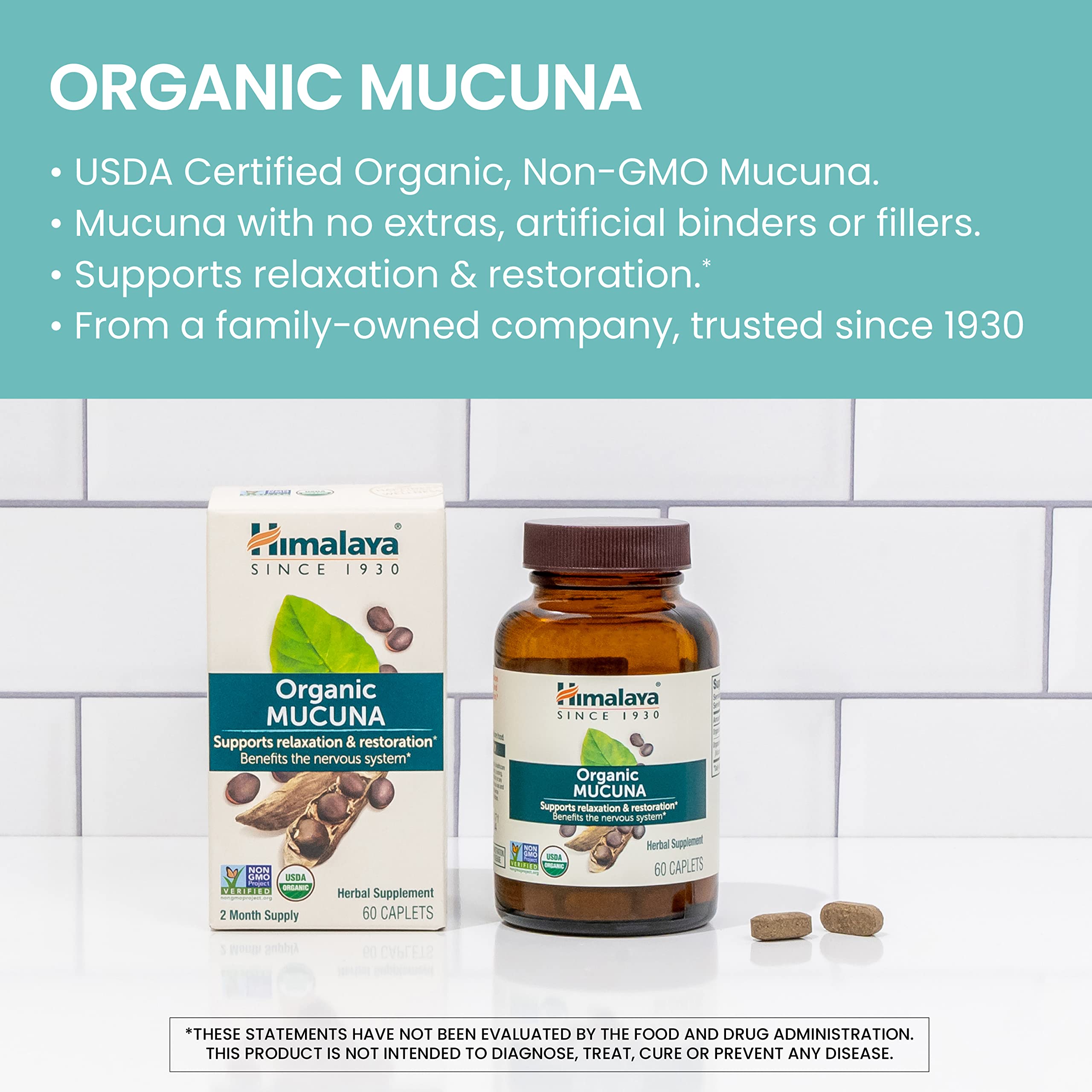 Himalaya polvo de Mucuna mostrando pureza y origen orgánico