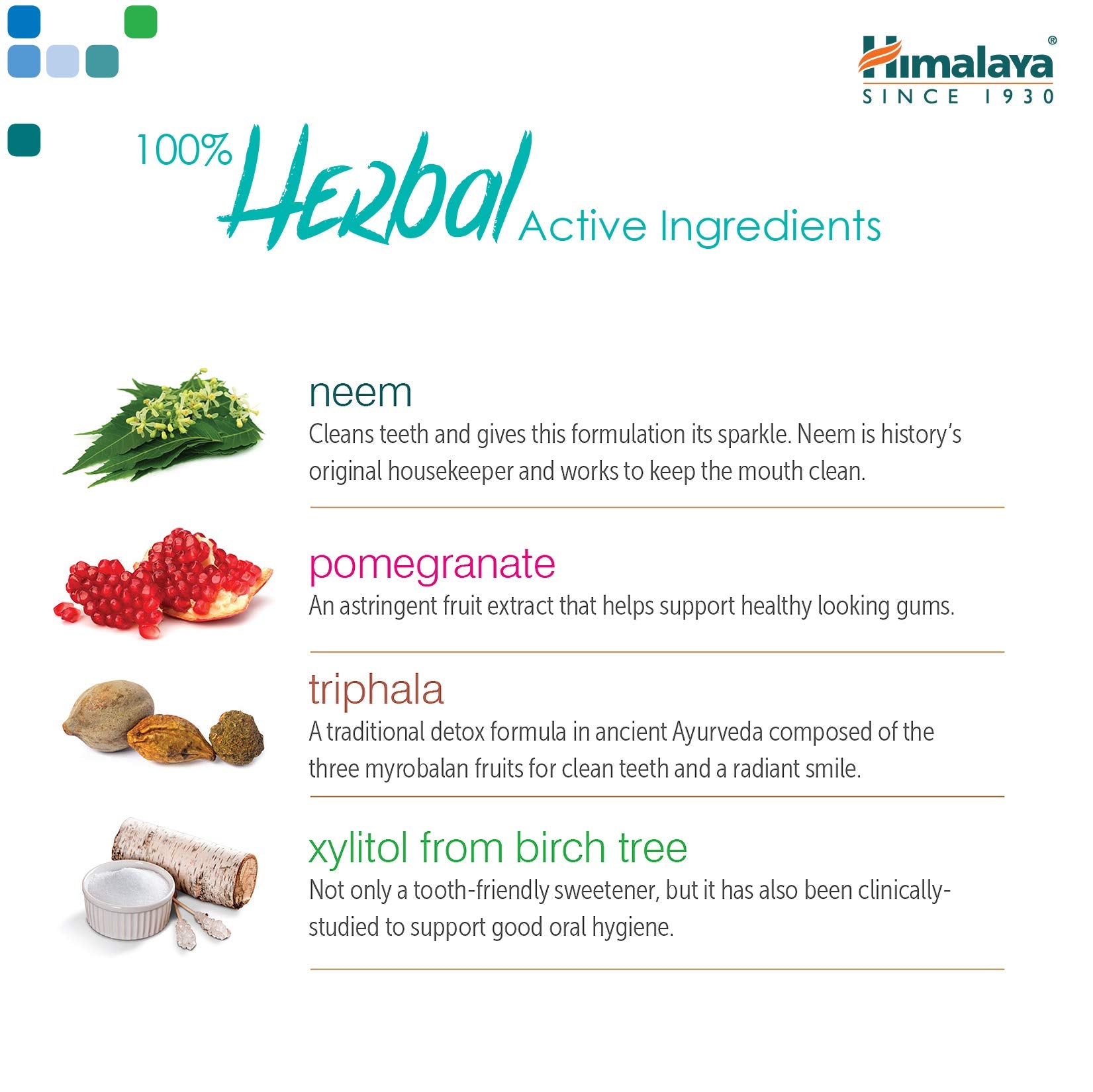 Himalaya tubo abierto con crema saliendo para apreciar consistencia y ingredientes botánicos