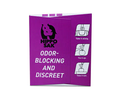 Hippo Sak bolsa abierta con ropa interior, permite desecho discreto