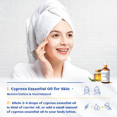 HIQILI aceite ciprés para masaje relajante en casa.