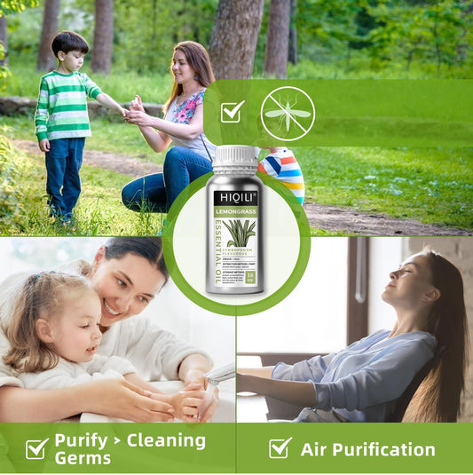 HIQILI Lemongrass cuidado capilar con aroma cítrico suave