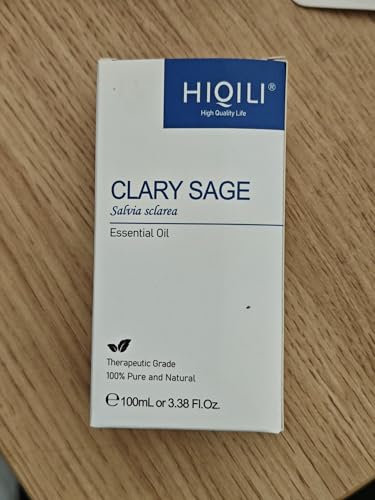 HIQILI Aceite esencial de salvia: cuidado de piel equilibrante al diluirlo.