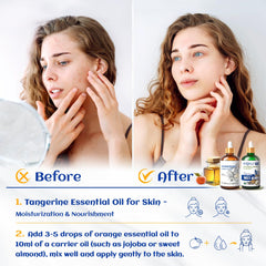 HIQILI aceite de mandarina con gotero detallado y pureza certificada para uso seguro