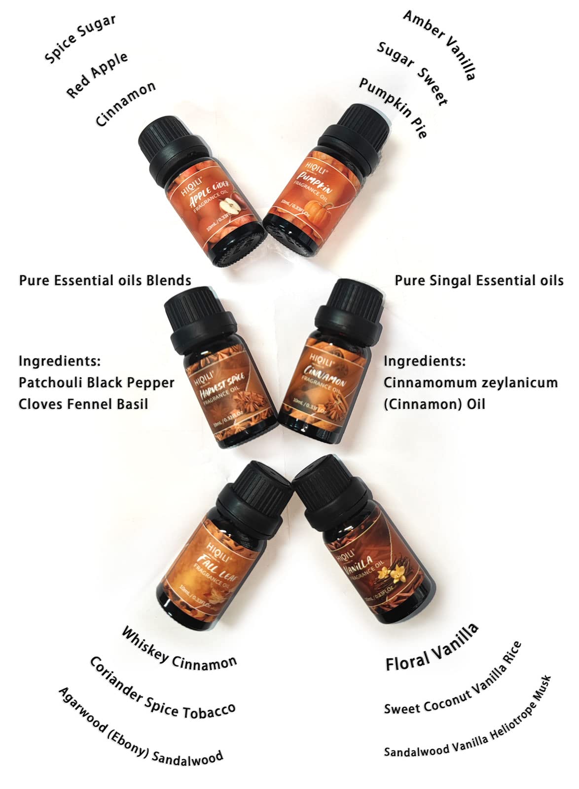 HIQILI hojas otoñales especias para ambientación suave en el hogar