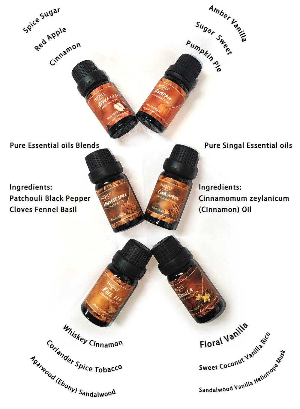 HIQILI hojas otoñales especias para ambientación suave en el hogar