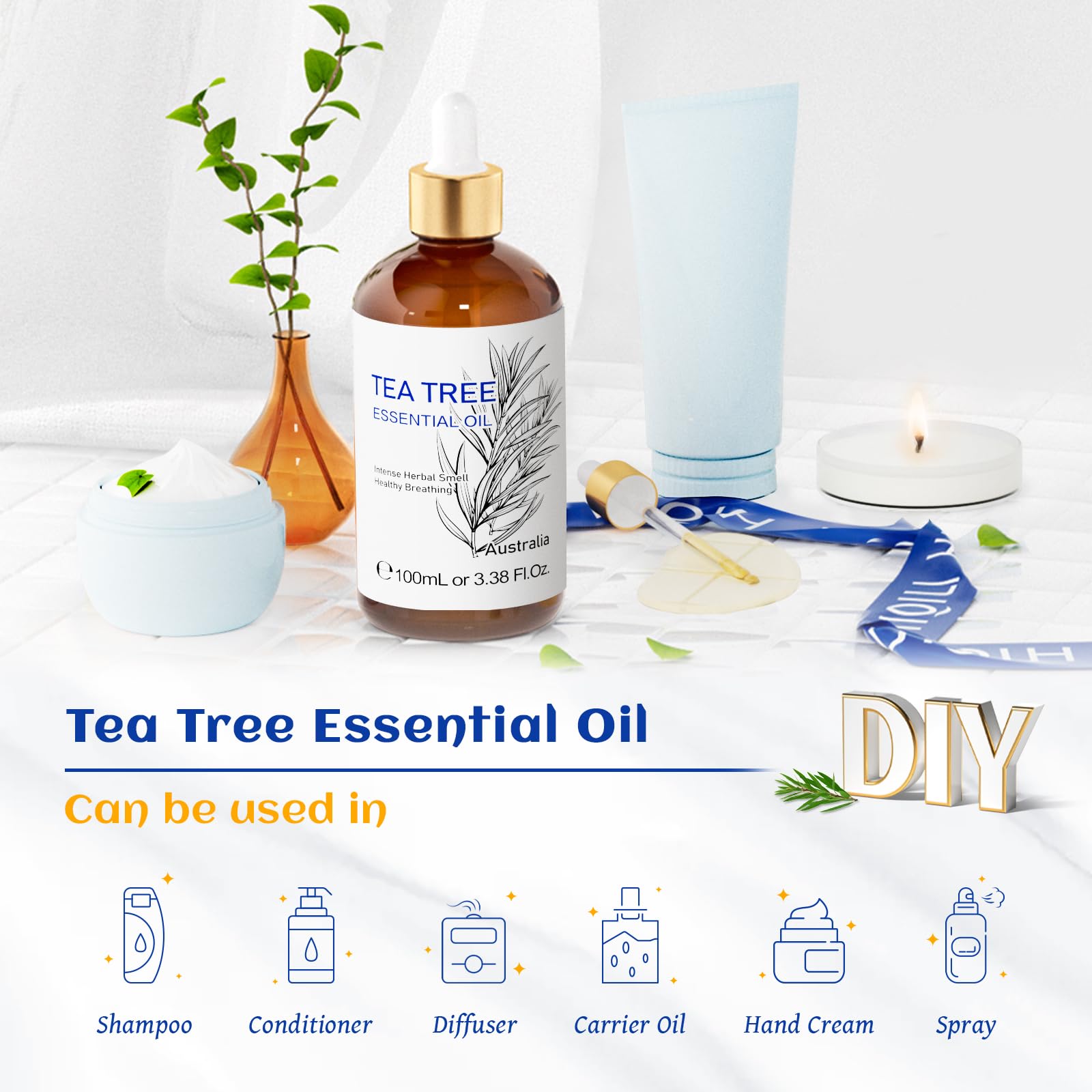 HIQILI jabón casero con aceite integrando aroma herbal fresco