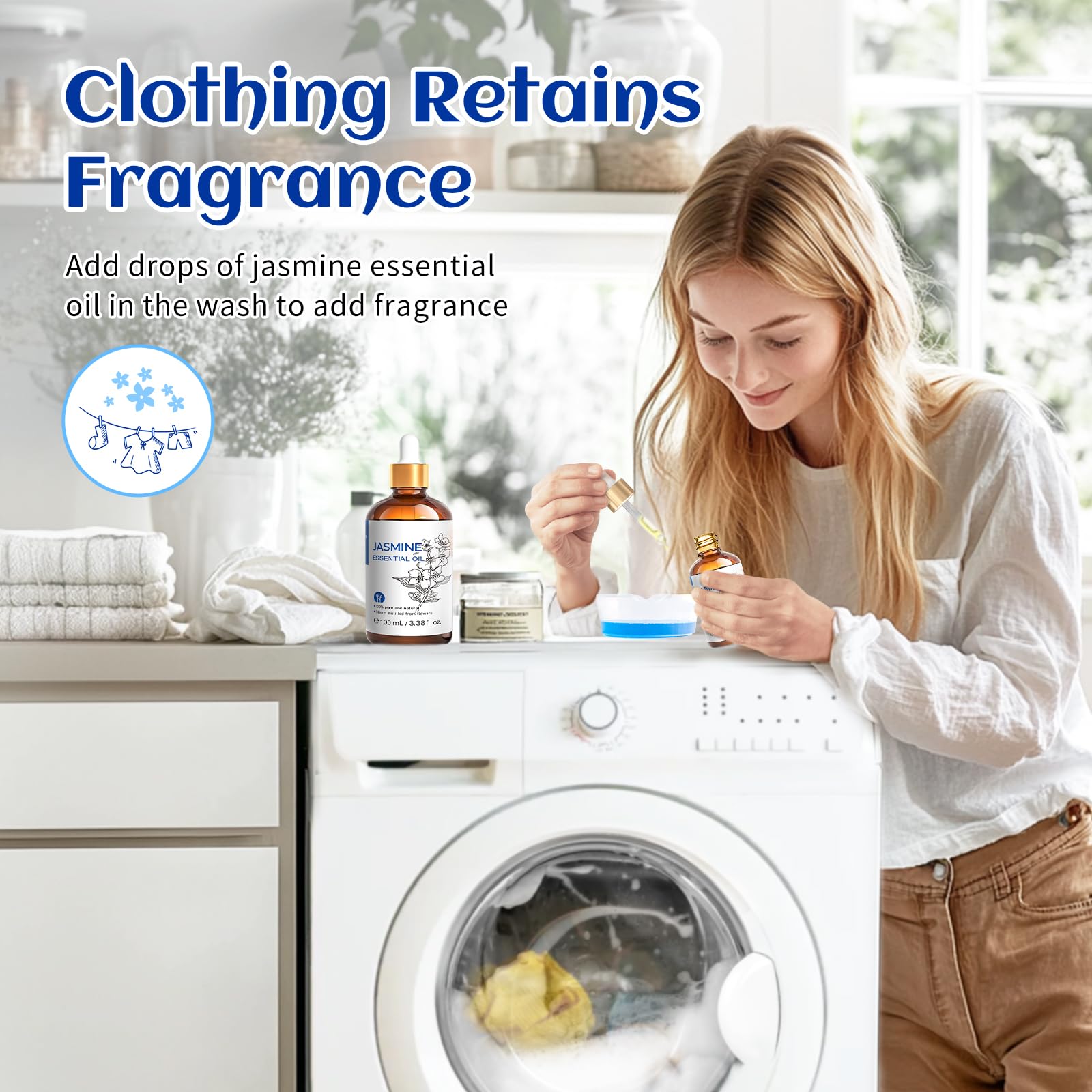 HIQILI Jazmín Aceite Esencial para uso en ducha: aroma delicado en la rutina