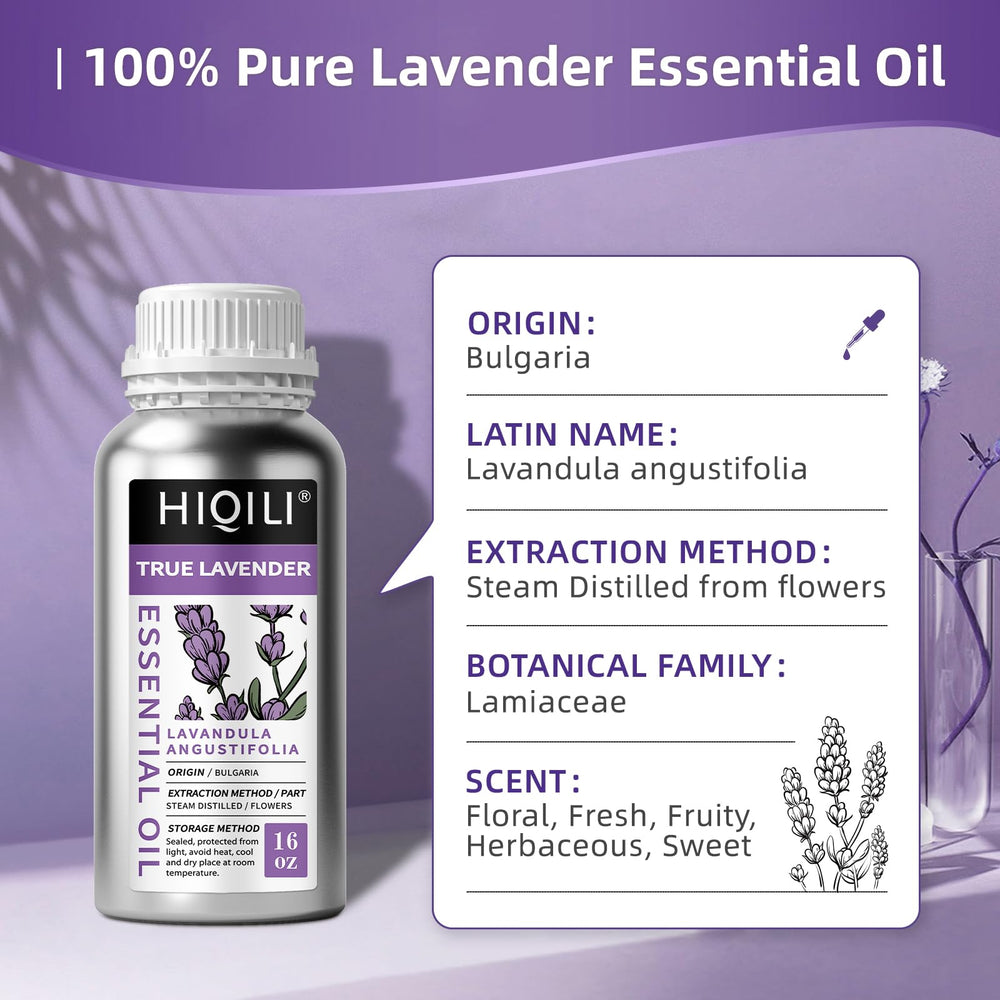 Aceite de lavanda HIQILI: uso suave en piel para cuidado diario.