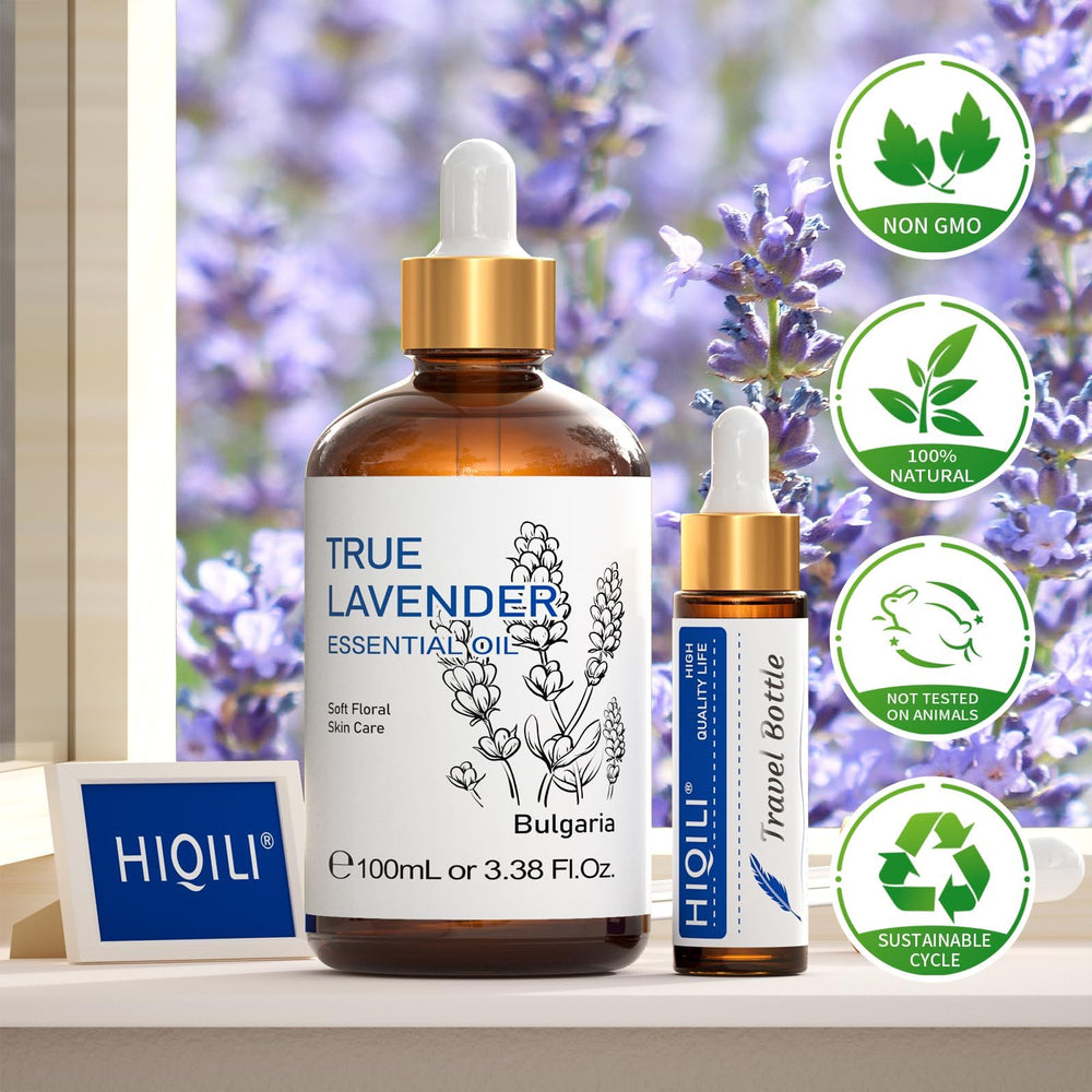 HIQILI Lavender Oil used in DIY projects like candles and soaps.