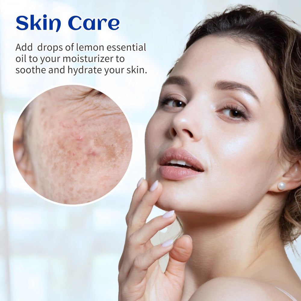 HIQILI limón aceite esencial cuidado de la piel al mezclar en lociones