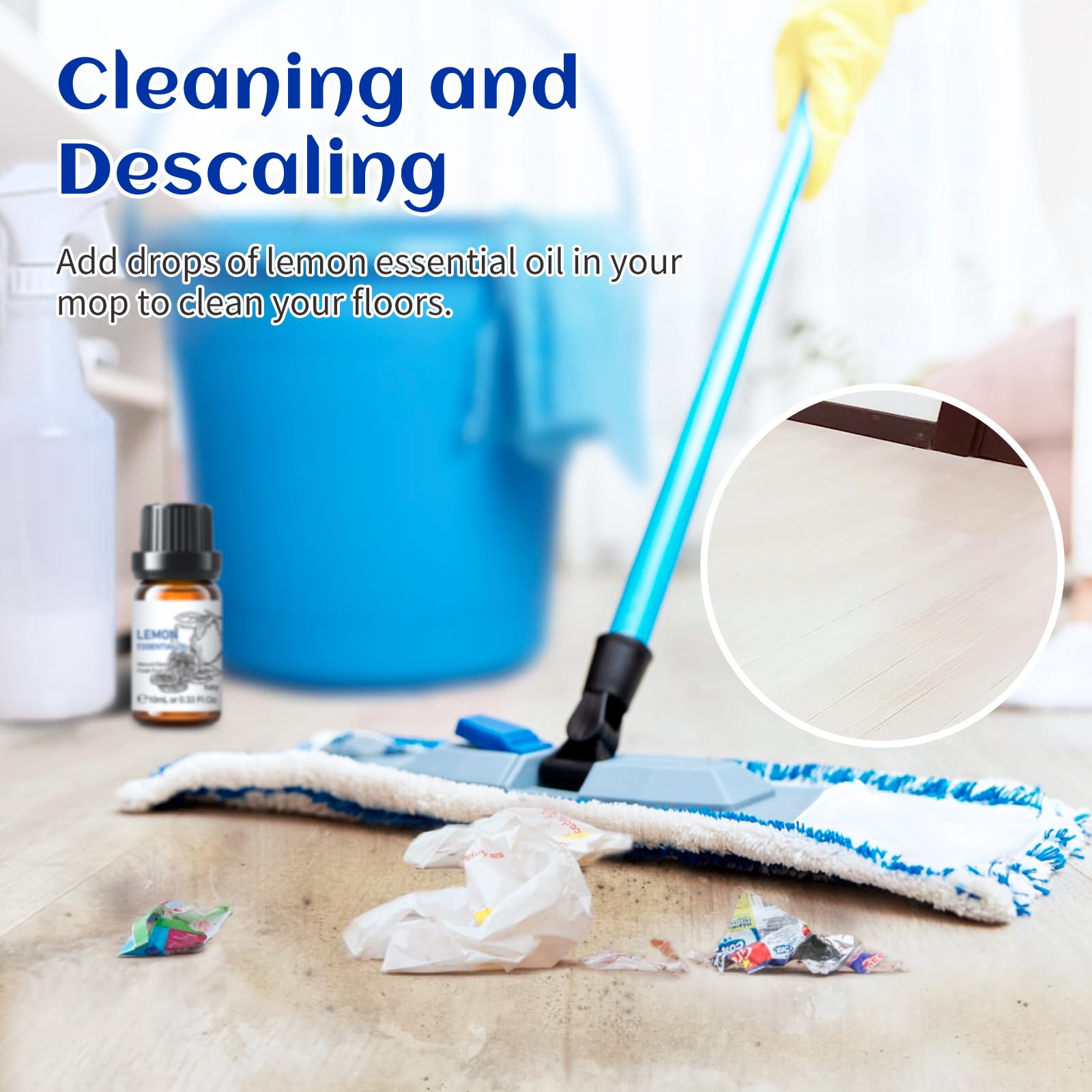 HIQILI limón aceite esencial limpieza de superficies con aroma cítrico natural