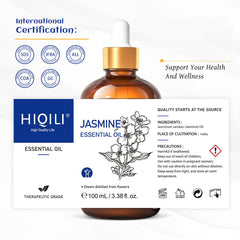 HIQILI loción artesanal con aceite de jazmín mejorando fragancia corporal