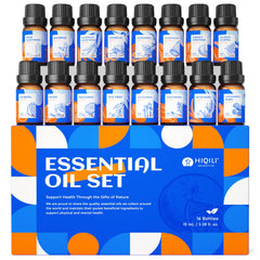 HIQILI pack frontal con 16 aceites esenciales, variedad para aromaterapia