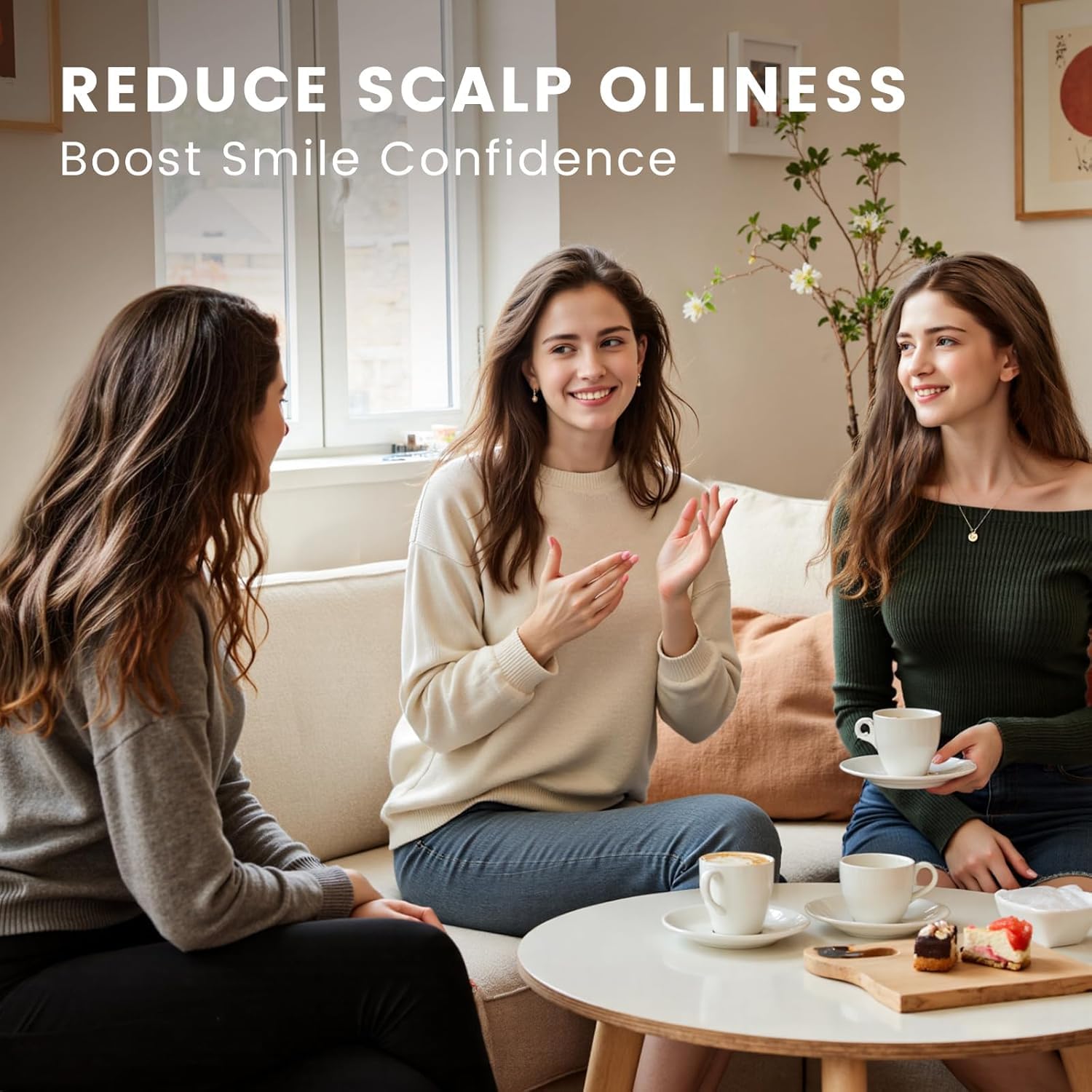 HIQILI aceite en difusor en salón creando ambiente relajante y fresco