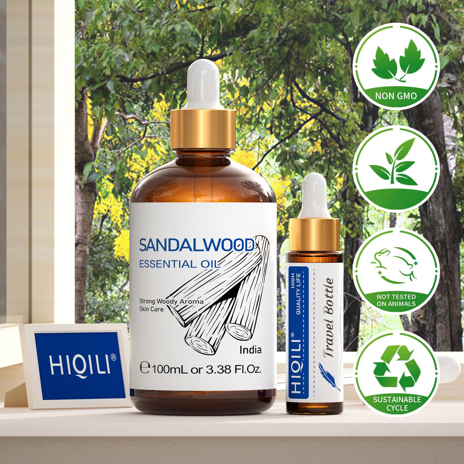 HIQILI comparación de tamaño 10 ml para llevar y compartir