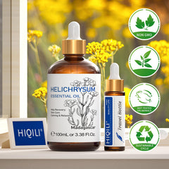 HIQILI aceite añadido a receta casera mostrando uso en cosmética DIY