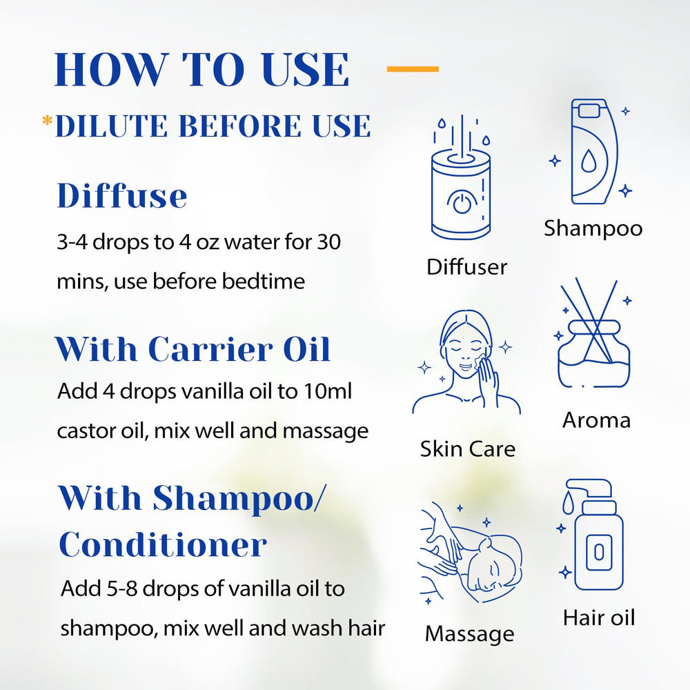 HIQILI Vanilla Aceite Esencial: envase ambar protege la calidad