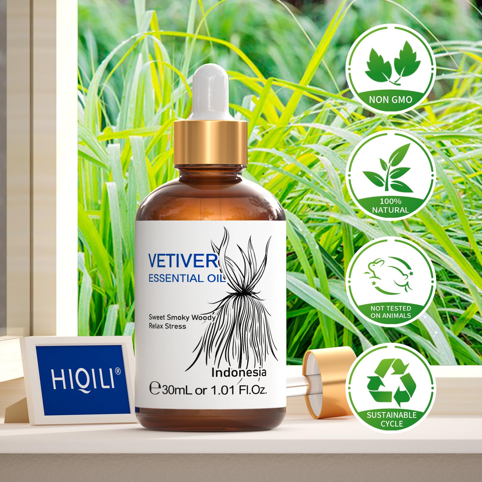 Velas caseras perfumadas con Vetiver HIQILI