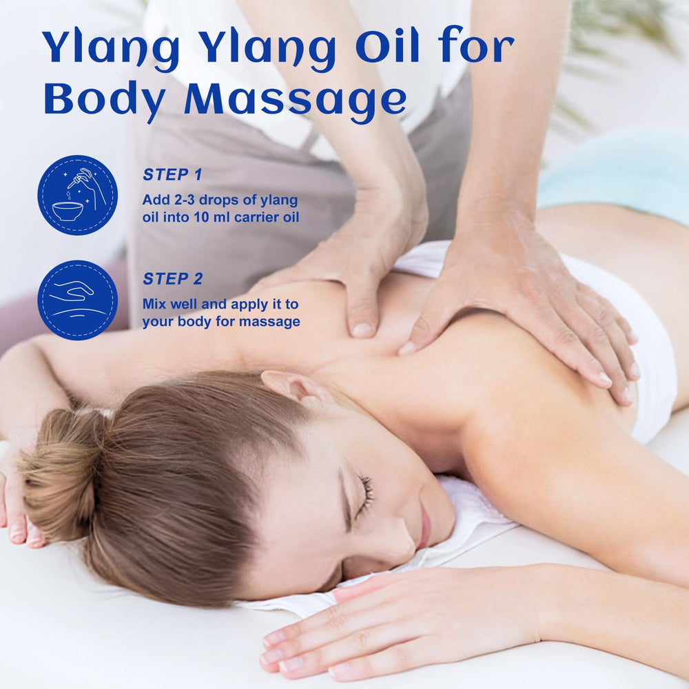 HIQILI Ylang-Ylang masaje-corporal con aceite diluido para relajación