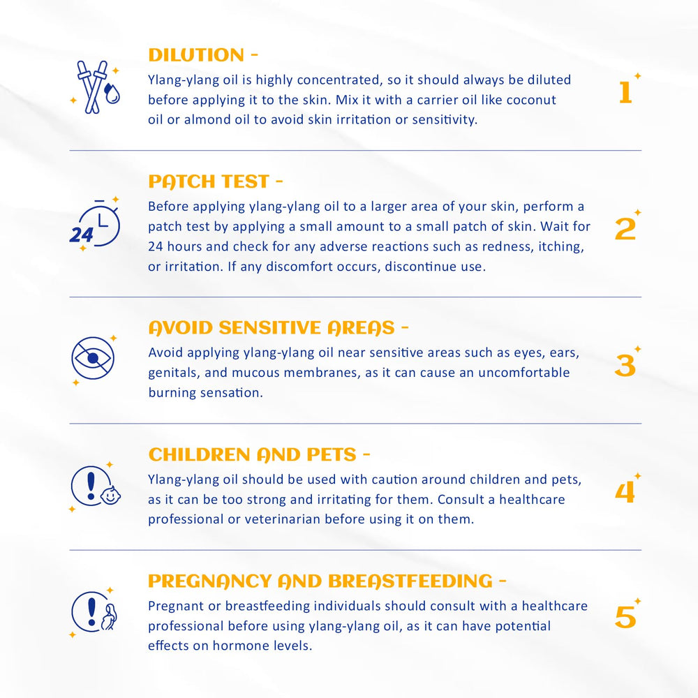 HIQILI Ylang-Ylang se mezcla con otros aceites para bienestar diario