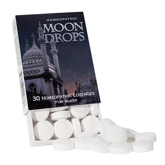 Historical Remedies Moon Drops vista frontal con diseño y tamaño práctico