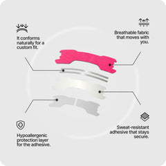 histrips tira nasal colocada en rostro para mayor respiración cómoda