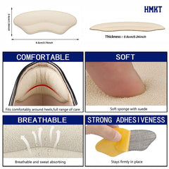 HMKT adhesivo pegado en interior del zapato, mantiene el talón estable