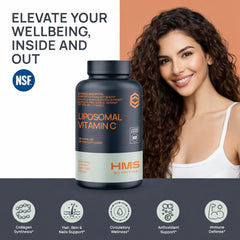 HMS Nutrition cápsulas en mano para ver tamaño y facilidad de ingestión