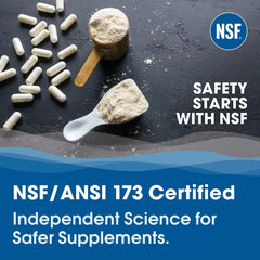 Tapa del frasco HMS Nutrition cerrada y segura, protección del producto