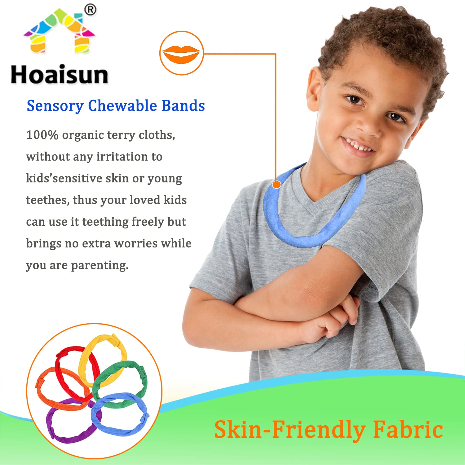 Hoaisun textura terry orgánica primer plano suave y absorbente