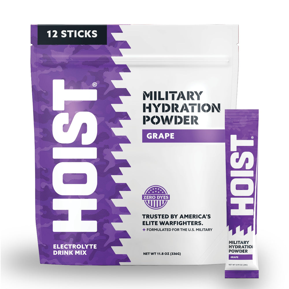 HOIST paquete frontal con sobres individuales, hidratación rápida y portátil