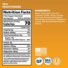 HOIST primer plano del líquido Peach Mango resalta textura y absorción eficiente
