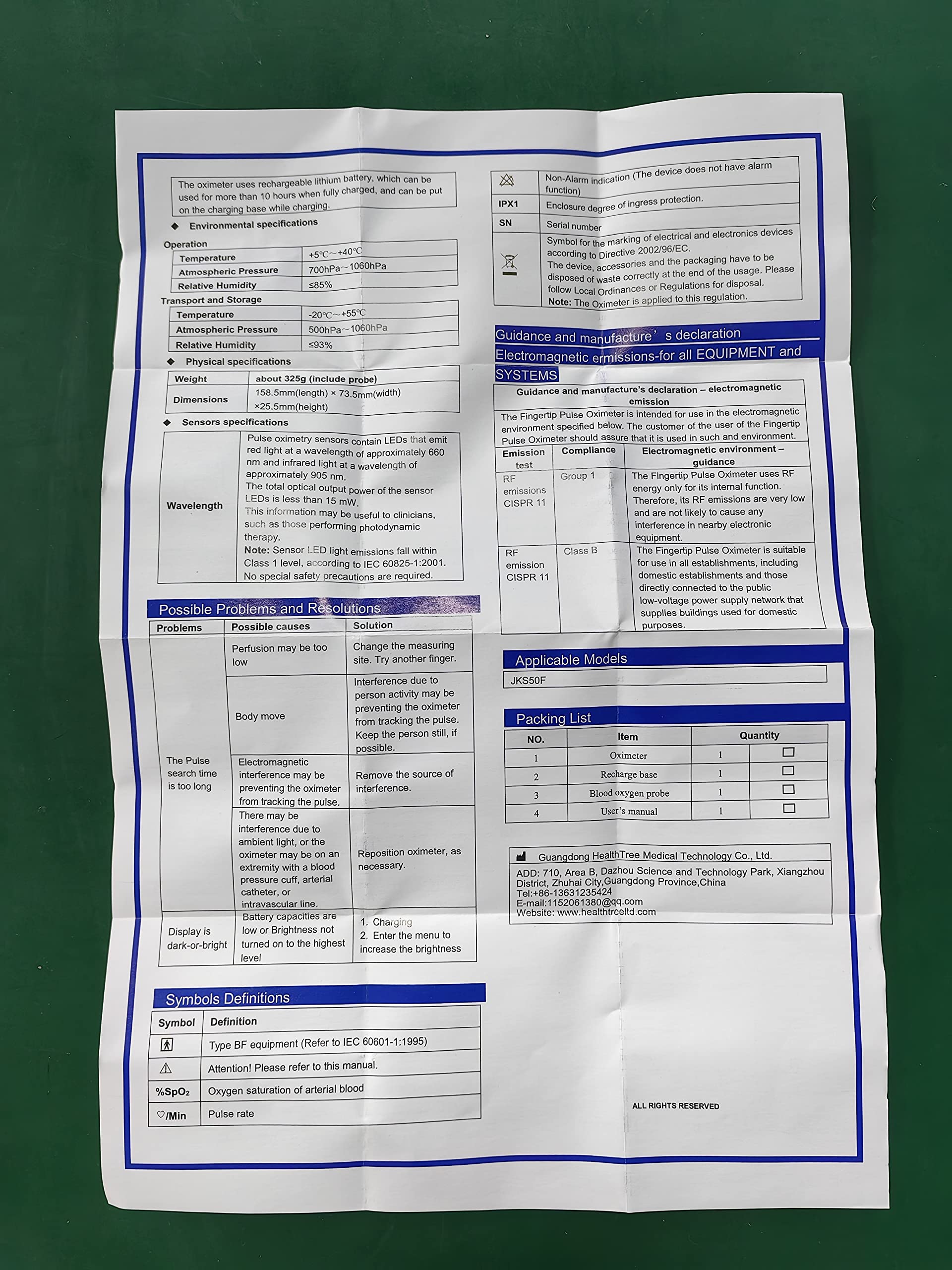 HOLFENRY embalaje abierto con todos los componentes listos para usar