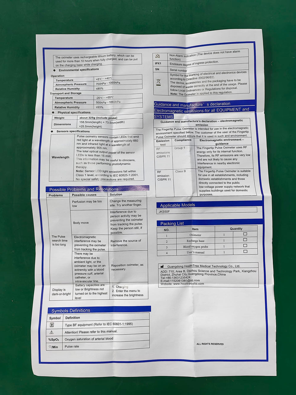 HOLFENRY embalaje abierto con todos los componentes listos para usar