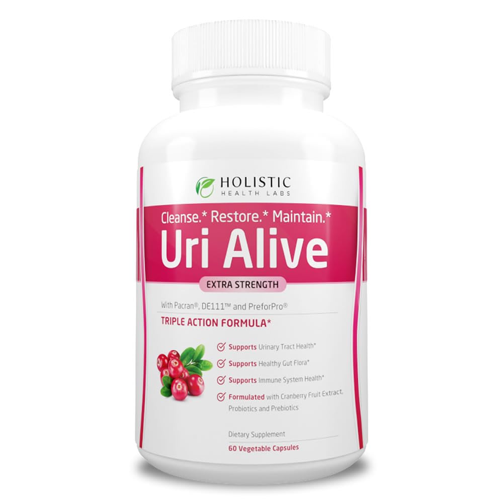 Holistic Health Labs Uri Alive vista frontal del envase que transmite confianza