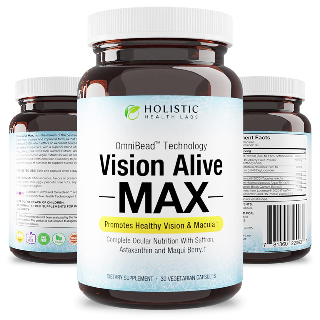 Holistic Health Labs producto en una escena lifestyle que transmite cuidado ocular diario