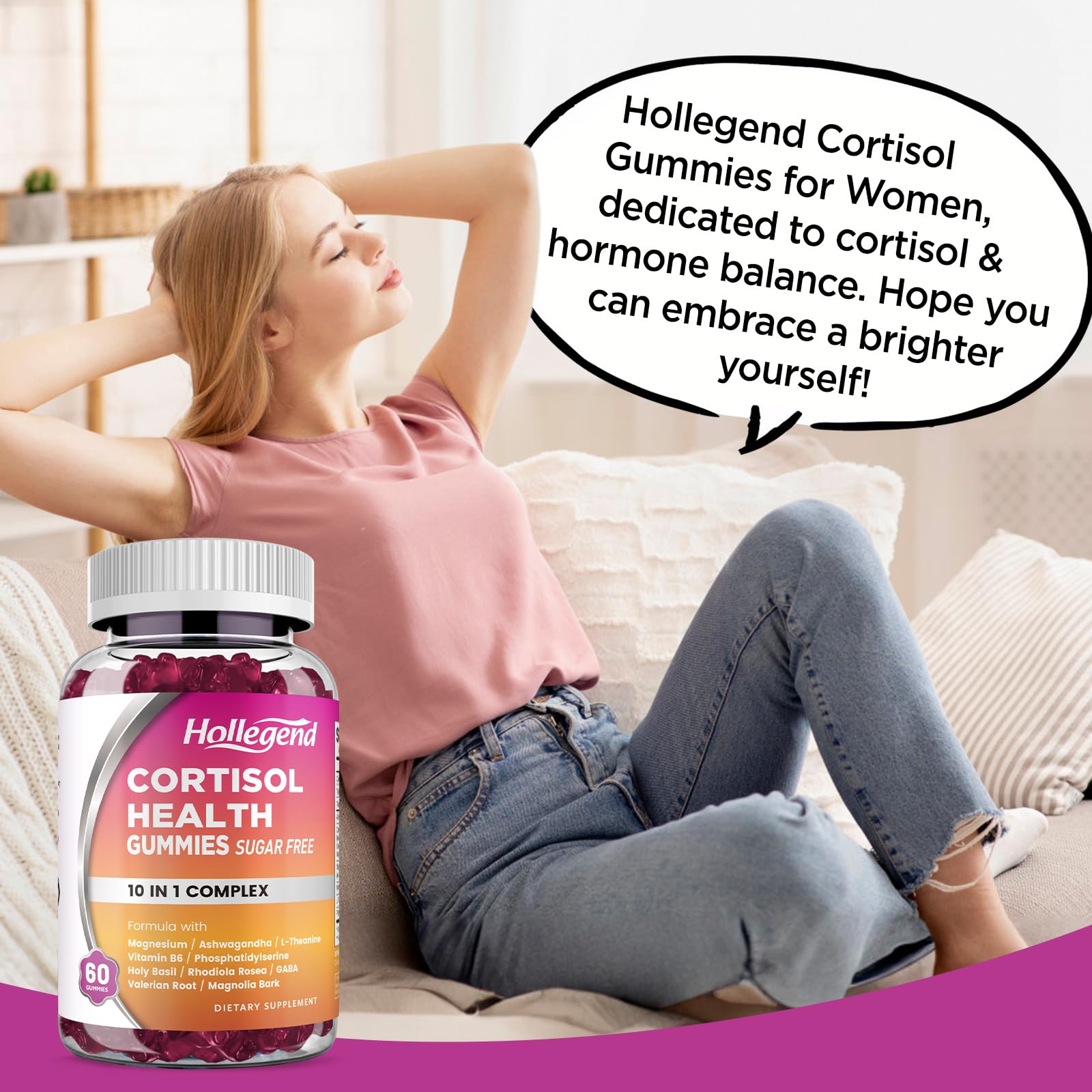 HOLLEGEND etiqueta nutricional legible mostrando ingredientes clave