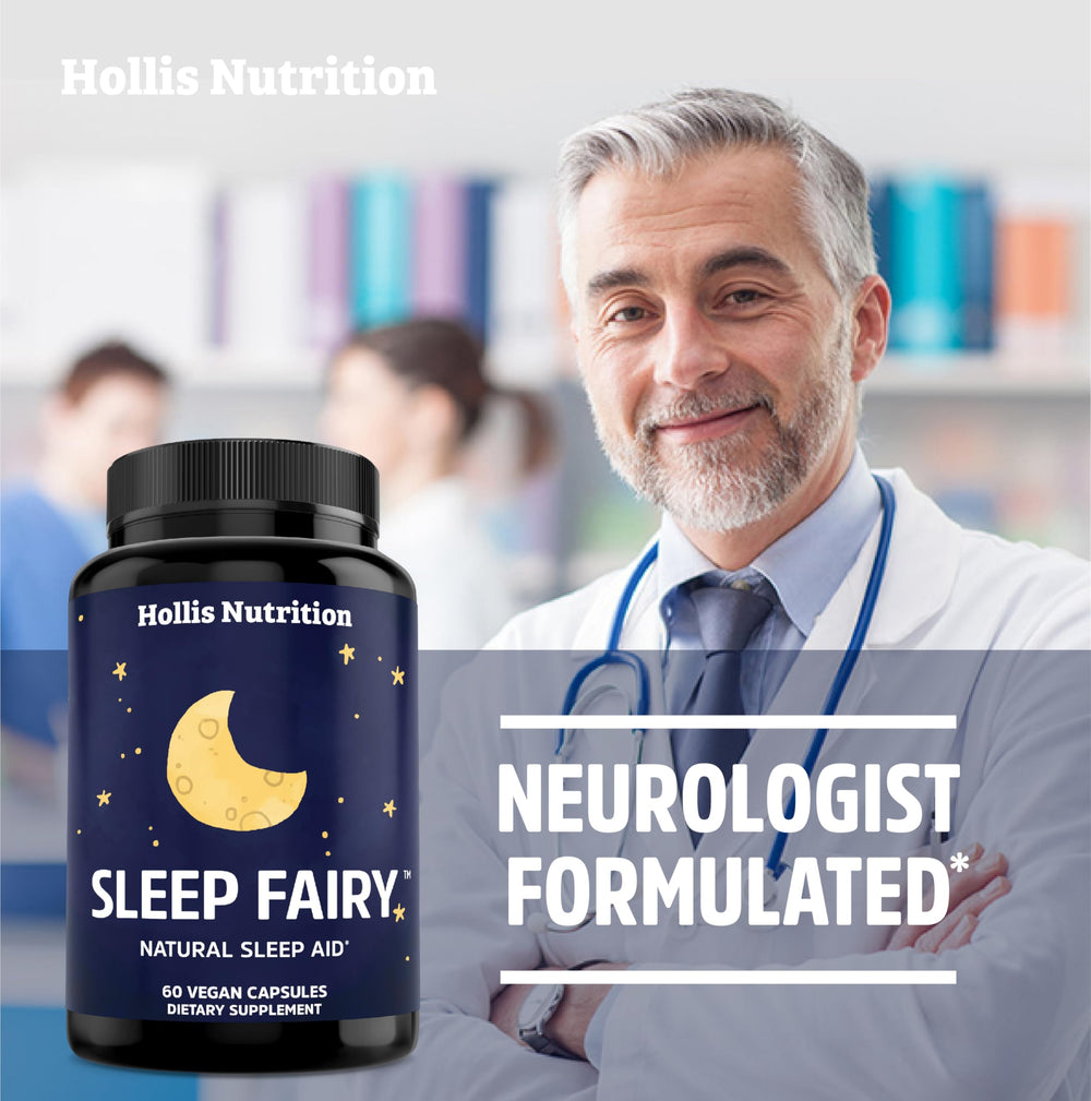 Hollis Sleep Fairy cápsula en la mano demostrando tamaño y facilidad de uso
