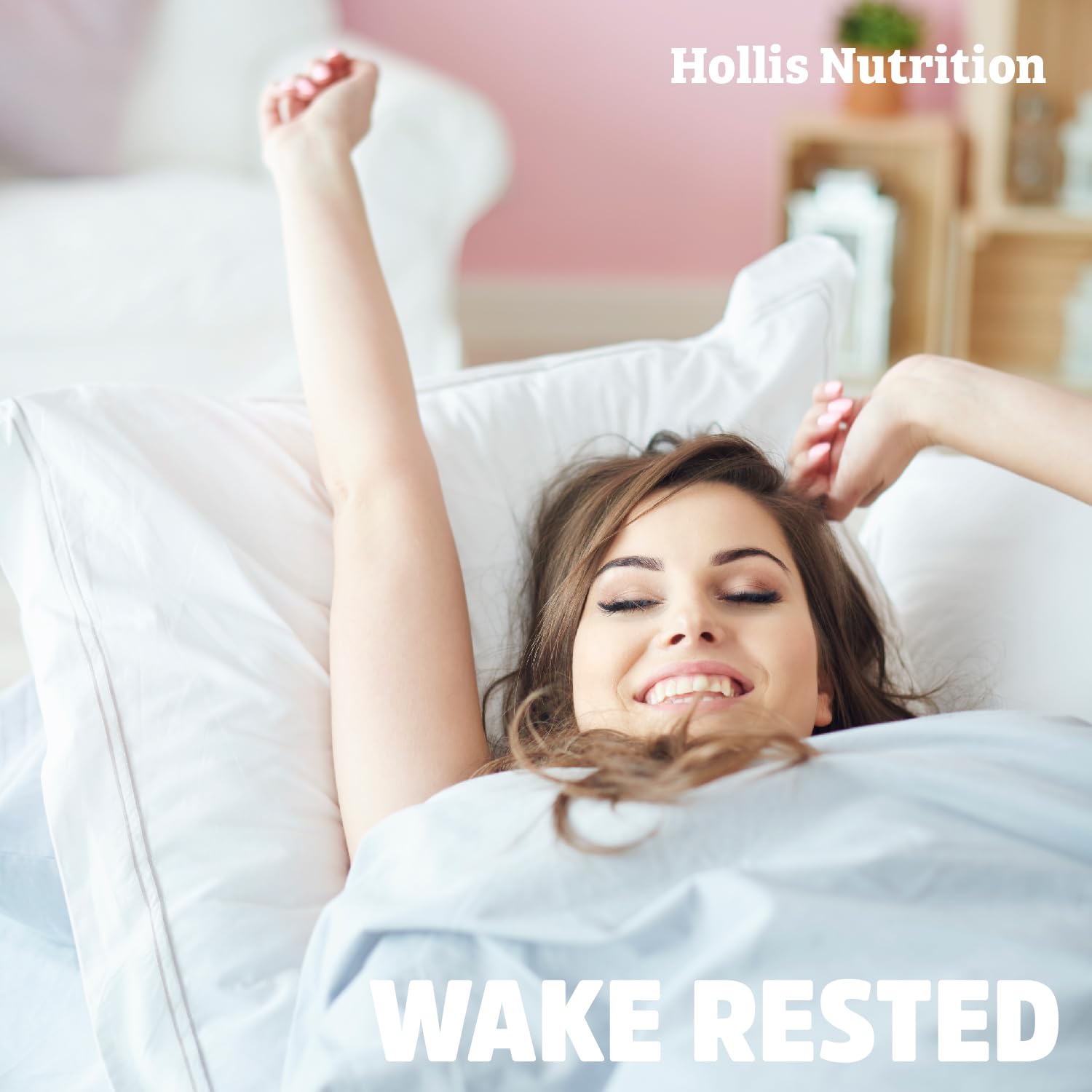 Hollis Sleep Fairy sello vegan y GMP destacando pureza y fabricación segura