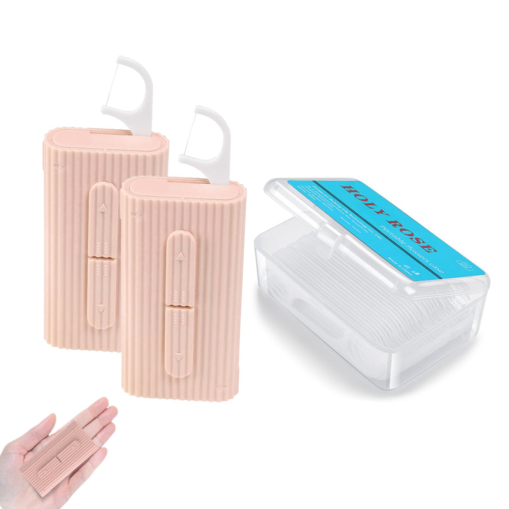Holy Rose estuche cerrado compacto que protege floss picks y ahorra espacio